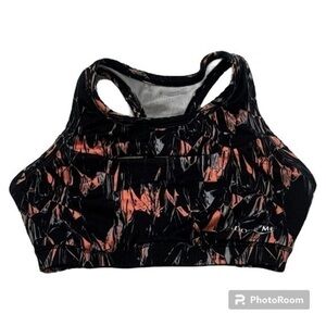 Adore Me - Multicolored Cut Out Racerback Sports Bra